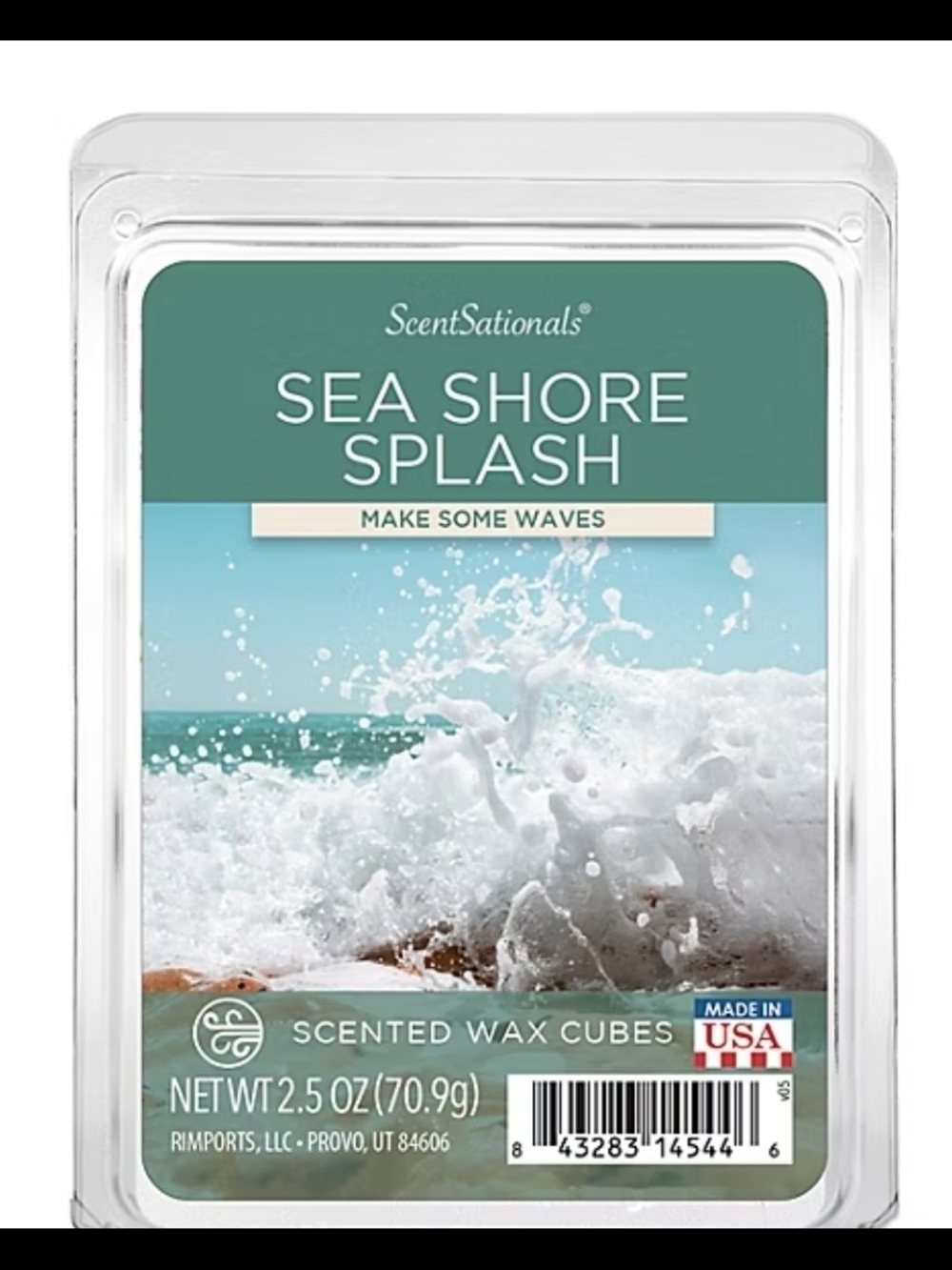 ScentSationals Sea Shore Splash Scented Wax Cubes - Aqua